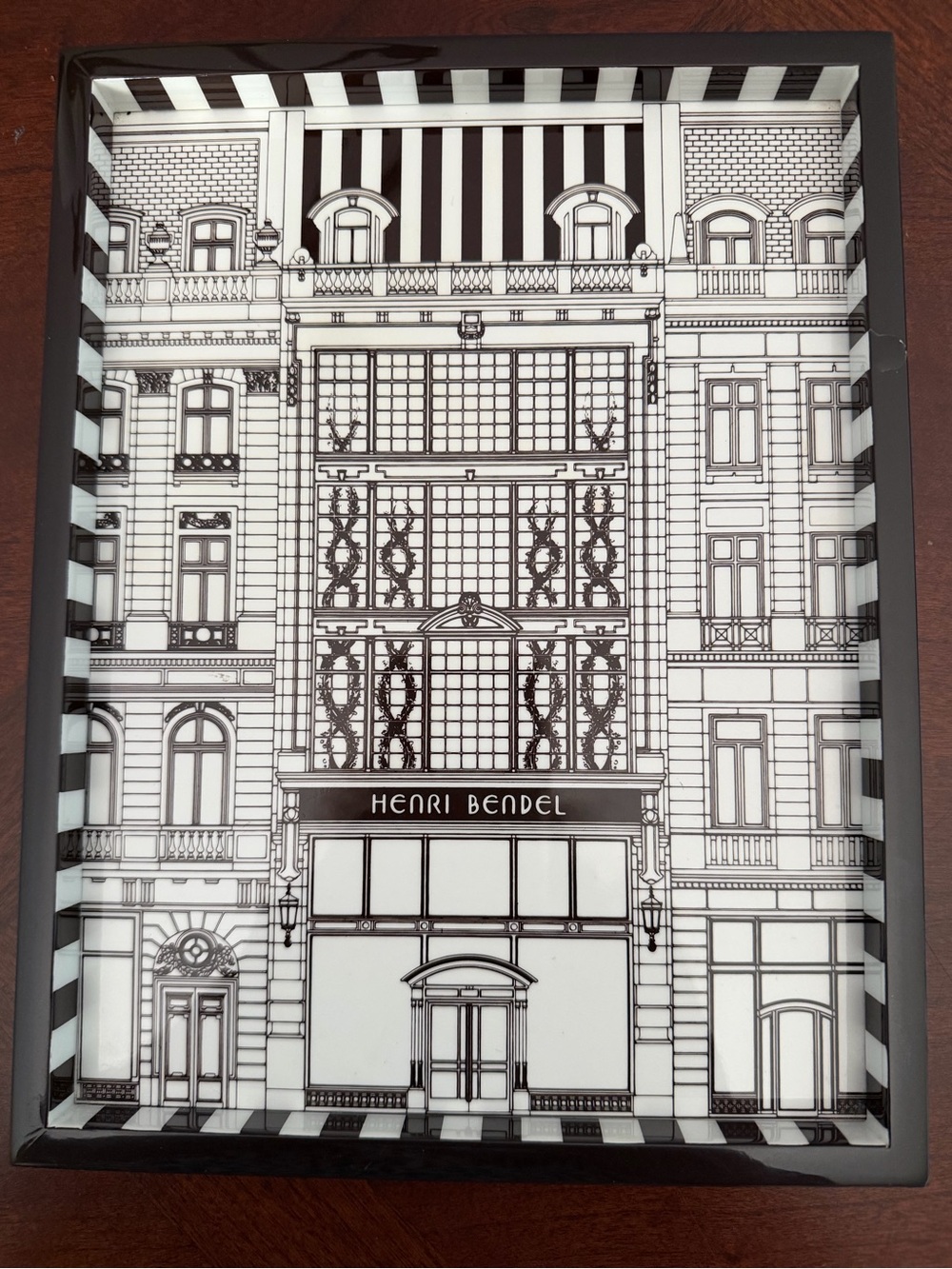 Iconic Henri Bendel 120th Anniversary Vanity Tray w/ Flagship Store